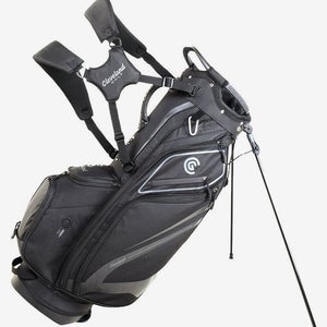 Cleveland Golf Lightweight 14-Way Stand Bag Black w/ Rain Hood NEW
