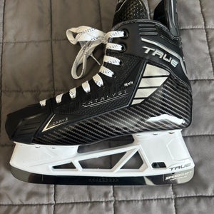 Black 2025 True Pro Custom Hockey Skates Regular Width 7 (New)