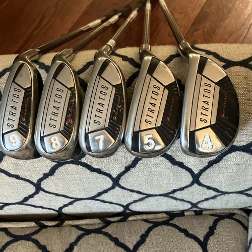 Orlimar Men's Stratos Hybrid Iron RH Graphite Partial Set 4,5,7,8,9  - A Flex