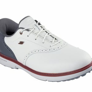 Skechers Men's Presige Golf Shoe- White/Grey
