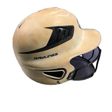 Used Rawlings RCFH Batting Helmet w/Mask White One Size 11730-S000069510