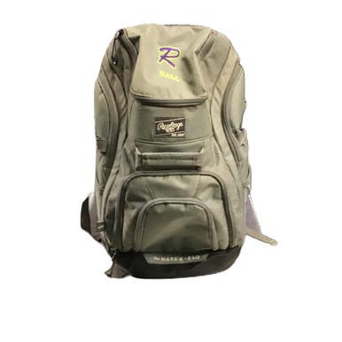 Used Rawlings THE MARK OF A PRO BB/SB Player Backpack Grey 11730-S000069533