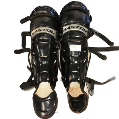 Used Easton GAMETIME Catcher's Leg Guards Black Intermediate  11730-S000069543