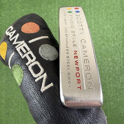 Titleist Scotty Cameron Studio Style Newport 35" Blade Putter With Headcover