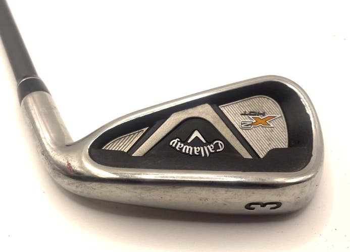 Callaway X2 Hot Single 3 Iron 60 gram Regular Graphite Shaft *Good*