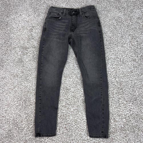 Levis 512 Jeans Mens 29x30 Black Slim Tapered Stretch Denim Basic Everyday Logo