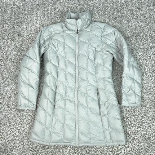 Patagonia Coat Womens Medium Gray Tres Parka Quilted Down Long Insulated Puffer