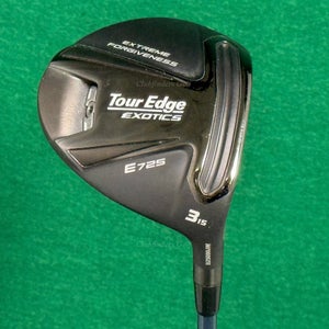Tour Edge Exotics E725 15 Fairway 3 Wood Denali Blue 60g 5.5 Graphite Regular