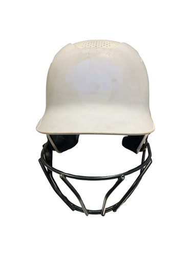 Used Evoshield HELMET W/ MASK Batting Helmet w/Mask White One Size 11834-S000046466