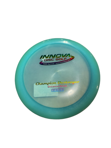 Used Innova CHAMPION DESTROYER Disc Golf Driver Carolina Blue 11834-S000046384