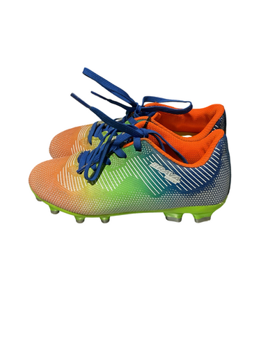 Used Brava Soccer Cleats Royal Blue And Lime Green Junior 01 11834-S000046346