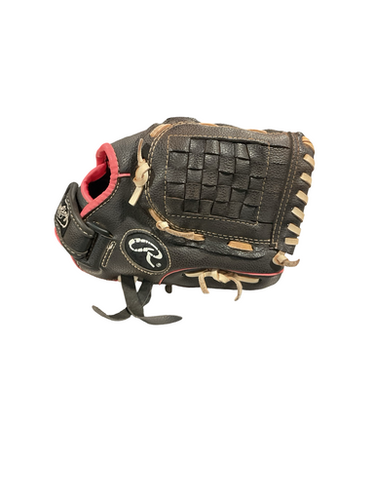 Used Rawlings PLAYER SERIES BB/SB Glove T-ball Black And Pink 10 1/2" 11834-S000046341