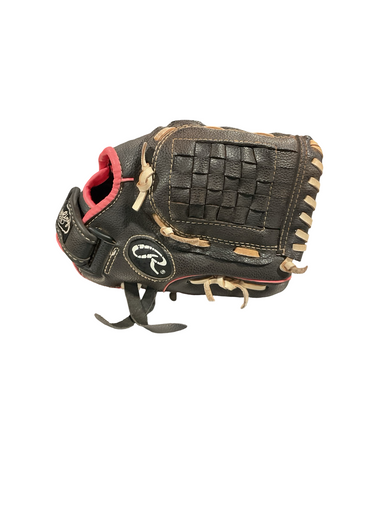 Used Rawlings PLAYER SERIES BB/SB Glove T-ball Black And Pink 10 1/2" 11834-S000046341