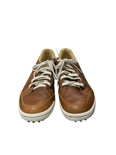 Used Ashworth Mens Golf Shoes Brown Senior 11 11834-S000046269
