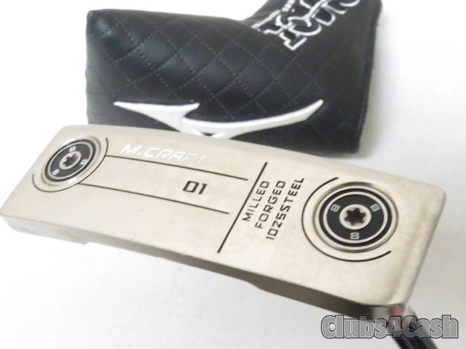 Mizuno M-Craft OMOI 01 Putter Satin Chrome Slant 34" +Cover