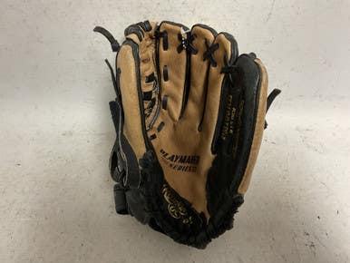 Used Rawlings Playmaker Series PM105RB Baseball Glove RH Throw Black 10 1/2" 11855-S000199037