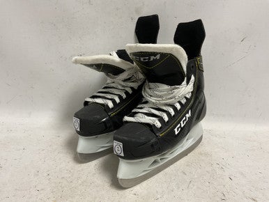 Used CCM TACKS 9350 Junior Hockey Skate White/Black/Yellow Junior 02 11855-S000199008