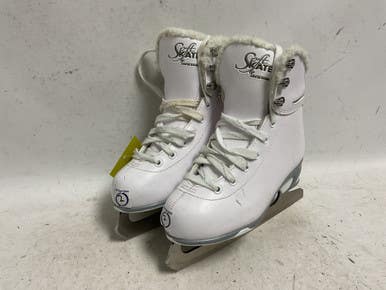 Used Jackson SOFT SKATES Girls Softboot Skate White Junior 02 11855-S000199002
