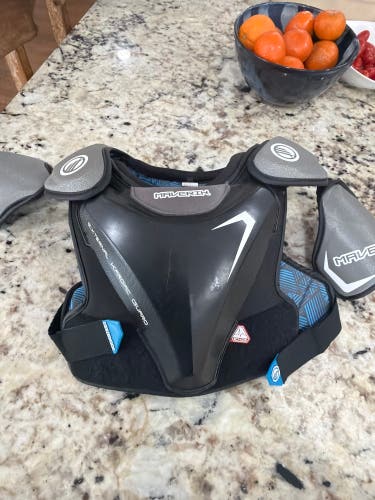 Large Youth Maverik Charger Shoulder Pads (Used)