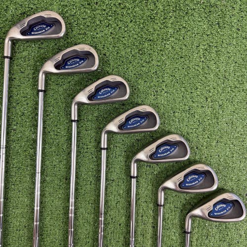 Callaway Steelhead X-16 Iron Set 3-9 Regular Flex Steel Left Handed