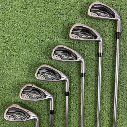 READ Callaway Steelhead XR Iron Set 6-PW AW Regular Project X 5.0 -1/2 Short