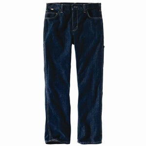 Carhartt FR Rugged Flex Jeans Men's Deep Indigo Relaxed Fit Straight Leg DAB165