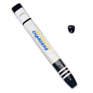 NEW Team Golf Los Angeles Chargers White/Black Jumbo Putter Grip w/Marker