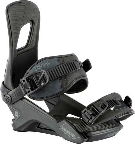 Men's Medium Nitro RAMBLER Snowboard Bindings Ultra Black (New without box)(SY2729)