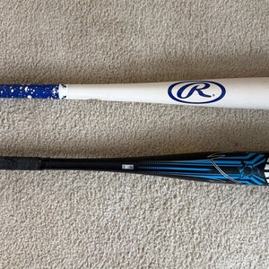 2 bats bundle Custom 2022 DeMarini Voodoo One BBCOR and Rawlings Velo (-3) 29 oz 32"