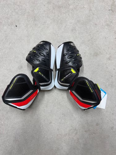 Bauer Vapor Hyperlite Senior Large Elbow Pads Pro Stock (New) Columbus Blue Jacket