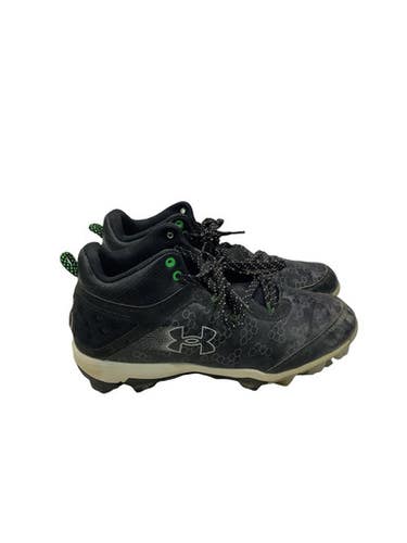 Used Under Armour 12 SPIKE BB CLEATS BB/SB Cleats Black Junior 05.5 11347-S000263694
