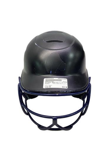 Used BoomBah BBH2-JR 6 1/4 - 7 Batting Helmet w/Mask Black One Size 11347-S000263638