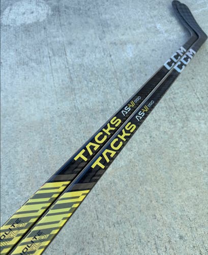 2 Pack CCM Super Tacks AS-VI PRO, Pro Stock Hockey Stick Grip 100 Flex P90 Left ROBERTSON STARS 6409