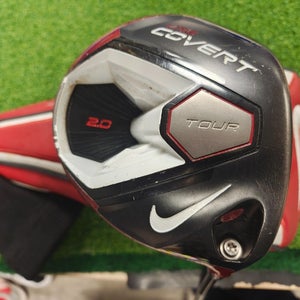 Nike VRS Covert 2.0 Tour Adjustable Driver Stiff Flex Kuro Kage 60 w Headcover