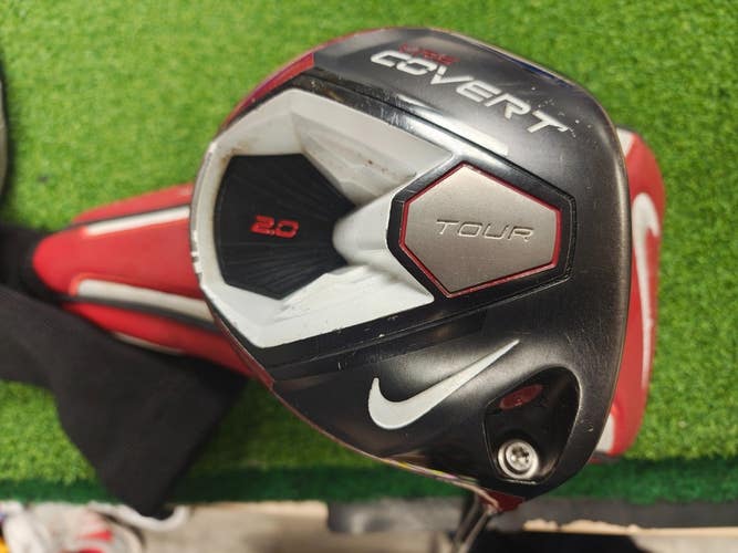 Nike VRS Covert 2.0 Tour Adjustable Driver Stiff Flex Kuro Kage 60 w Headcover