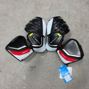Bauer Vapor Hyperlite Senior Medium Elbow Pads Pro Stock (New) Seattle Kraken