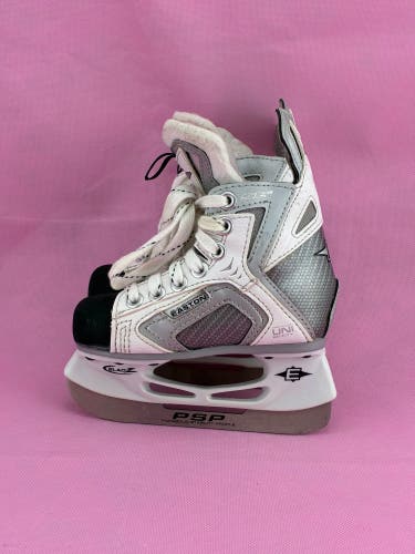 Easton SE16 White Edition Hockey Skates Youth 8