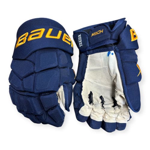 Bauer Supreme Mach Gloves 14" Pro Stock - St. Louis Blues (Used)