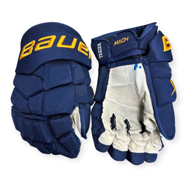 Bauer Supreme Mach Gloves 14" Pro Stock - St. Louis Blues (Used)