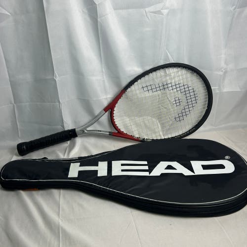 Head Titanium Ti.S2 Tennis Racquet 4 1/4 Red Silver Graphite w/Case New Grip