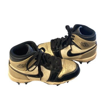 Used Nike JORDAN CLEATS BB/SB Cleats Gold Junior 02.5 11760-S000087648