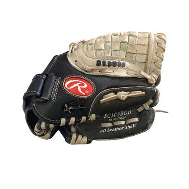 Used Rawlings SURE CATCH BB/SB Glove RH Throw Black 10 1/2" 11760-S000087649