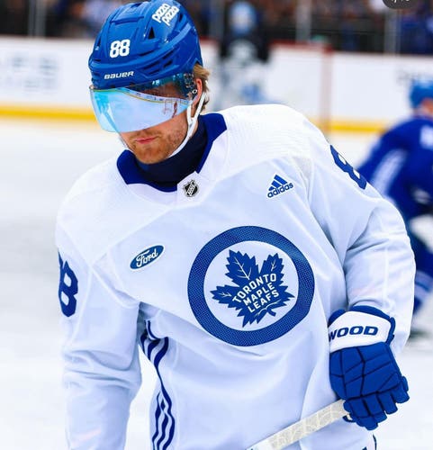 Blue Mirrored Oakley Hockey Visor (Nylander)