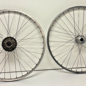 Vintage Araya RM-20 6-Speed 36-Spoke Aluminum 26" Wheelset Suntour XC Sport Hubs