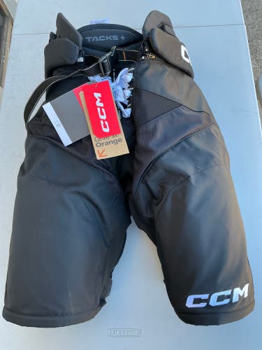 Black Senior Large CCM Tacks + Hockey Pants (New) 8026