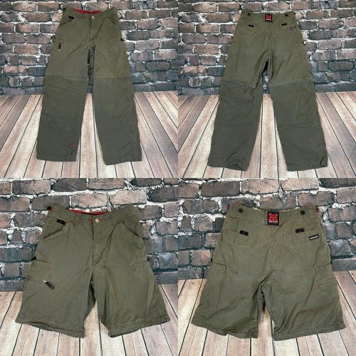 Vintage Y2K Independent Truck Company Green Cargo Shorts/Pants Rare Size 28x28