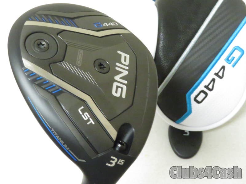 PING G440 LST Fairway 15° 3 Wood TOUR 2.0 Black 75 Stiff +Cover