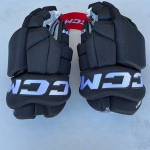 CCM Pro HGTKPP Tacks Pro Stock Hockey Gloves 14" Black Matt Dumba (New) 2495