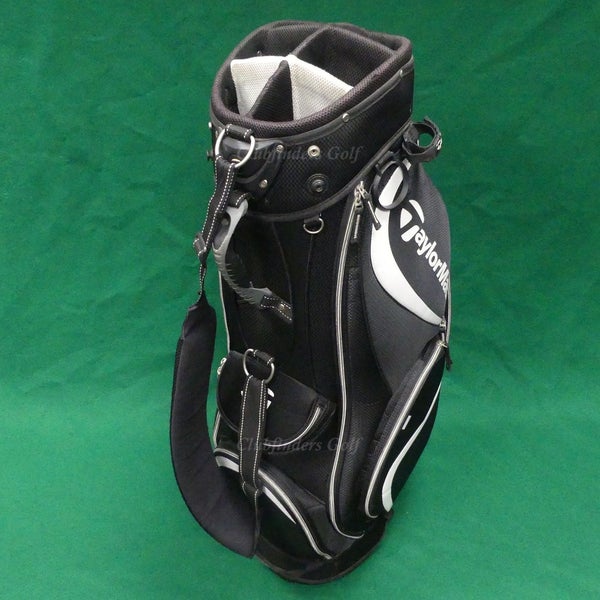 TaylorMade Monaco 3.0 Black/White 6-Way Golf Cart Bag (No Raincover) *READ*