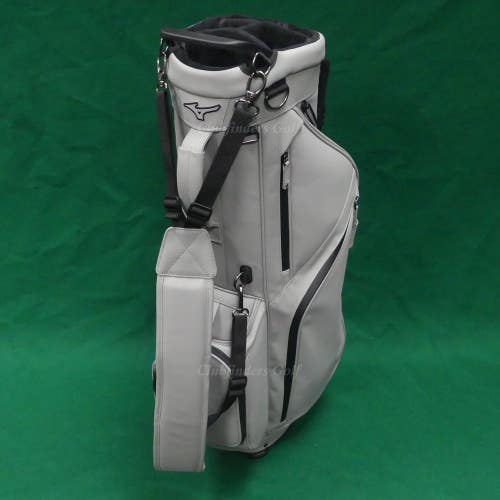 Mizuno Pro 5-Way Grey Golf Stand Bag w/ Raincover